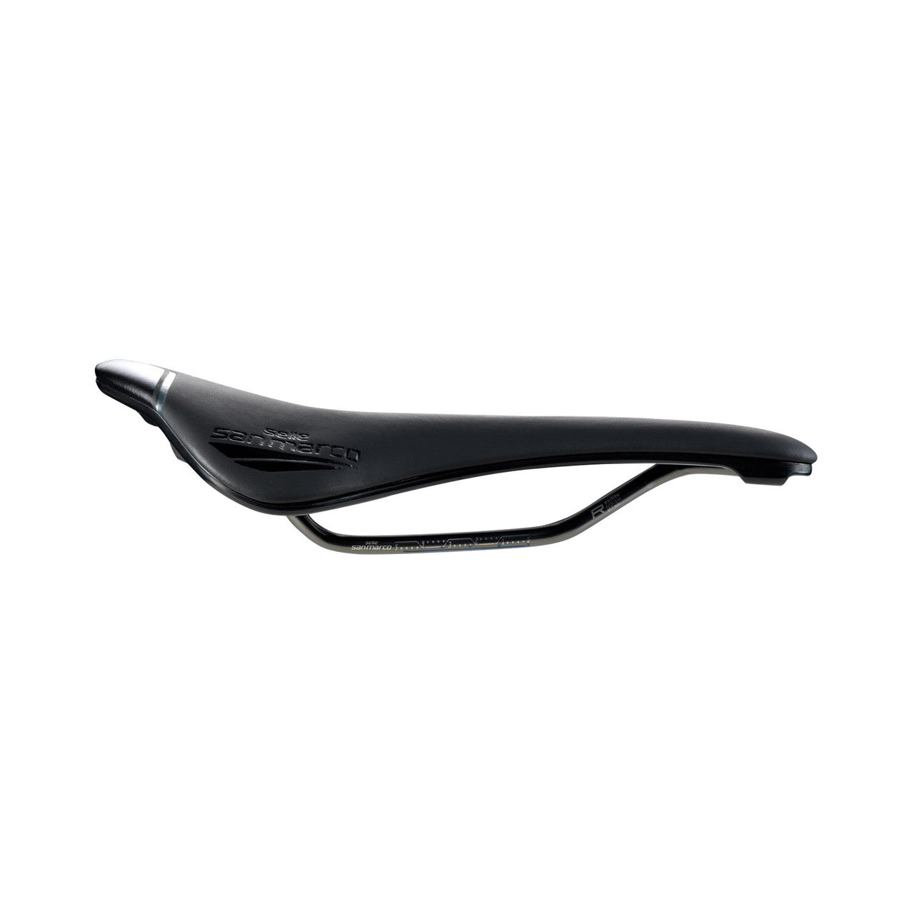 Selle SAN MARCO SHORTFIT 2.0 OPEN-FIT RACING L3 Largeur 155mm Rails Acier Xsilite