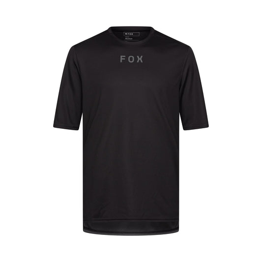 Maillot FOX RANGER WORDMARK Manches Courtes Noir 2025