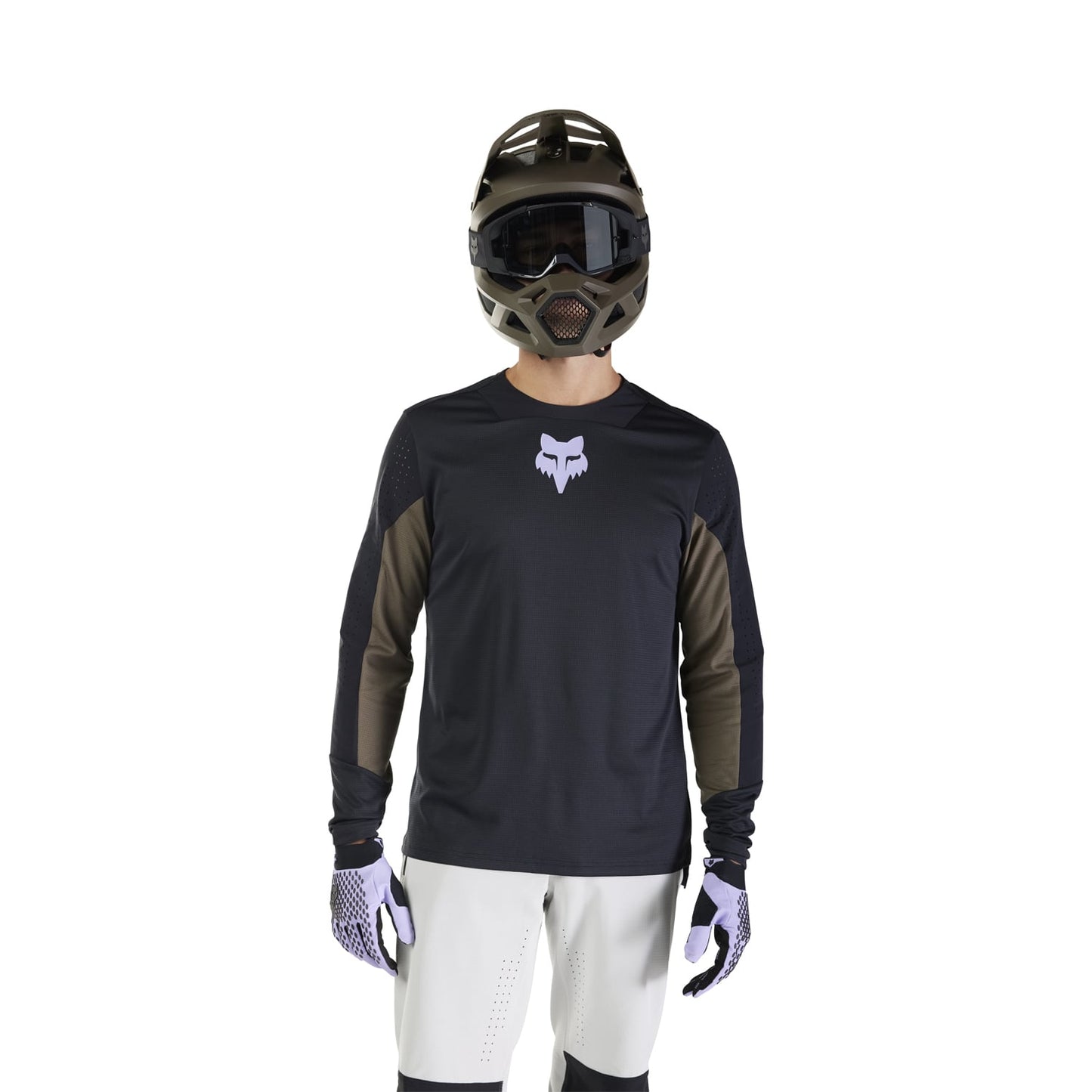 Maillot FOX DEFEND PARK Manches Longues Noir 2025