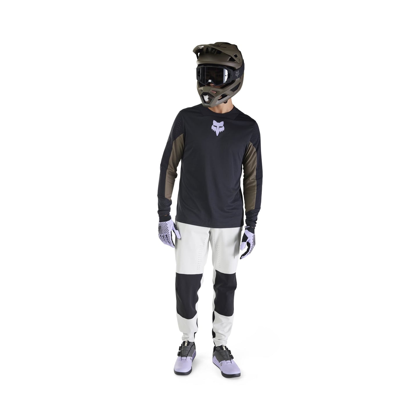 Maillot FOX DEFEND PARK Manches Longues Noir 2025