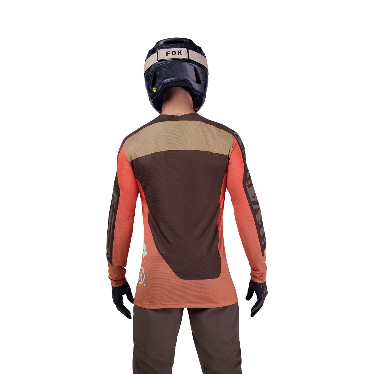 Maillot FOX FLEXAIR ELEVATED Manches Longues Marron/Orange