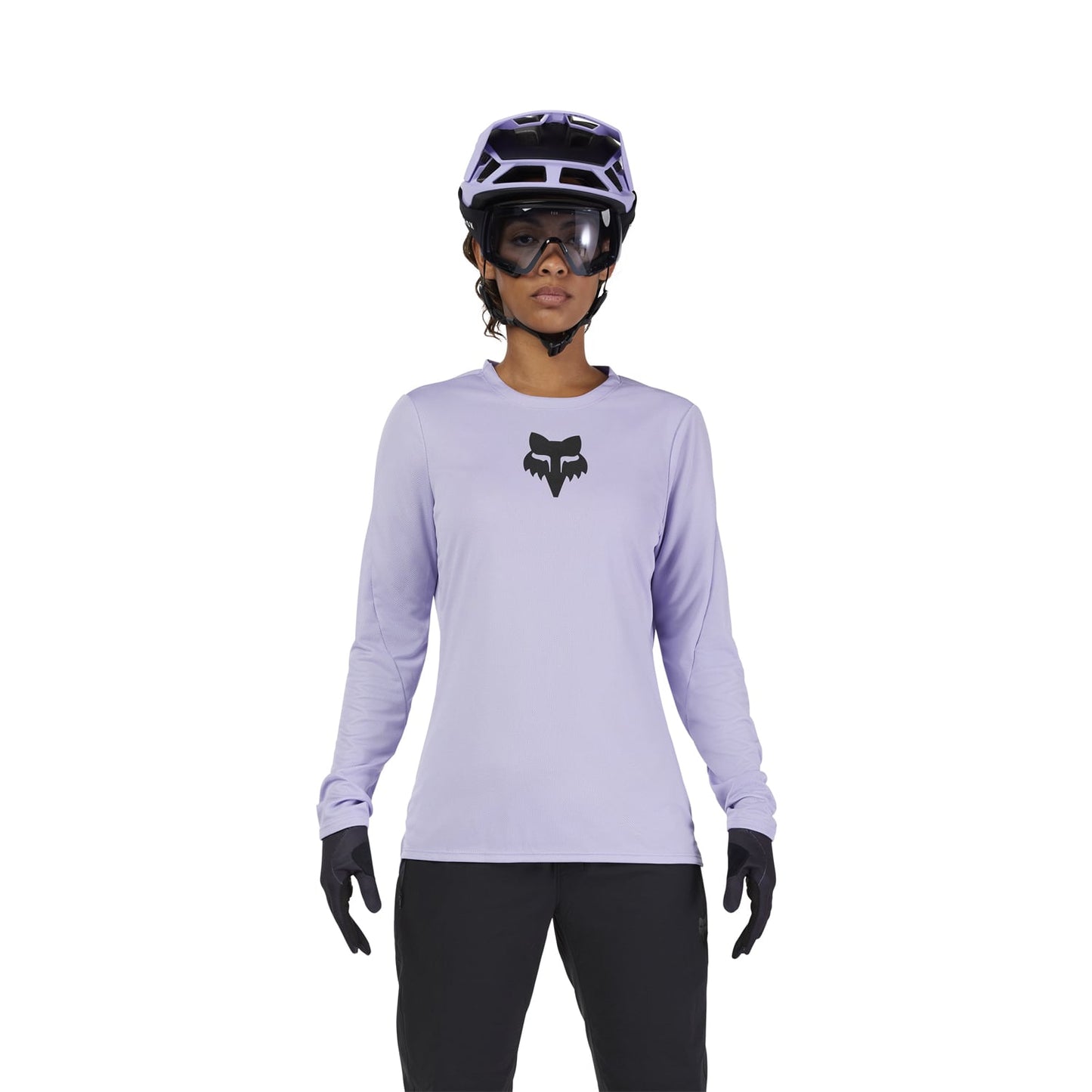 Maillot FOX RANGER HEAD Femme Manches Longues Lilas 2025
