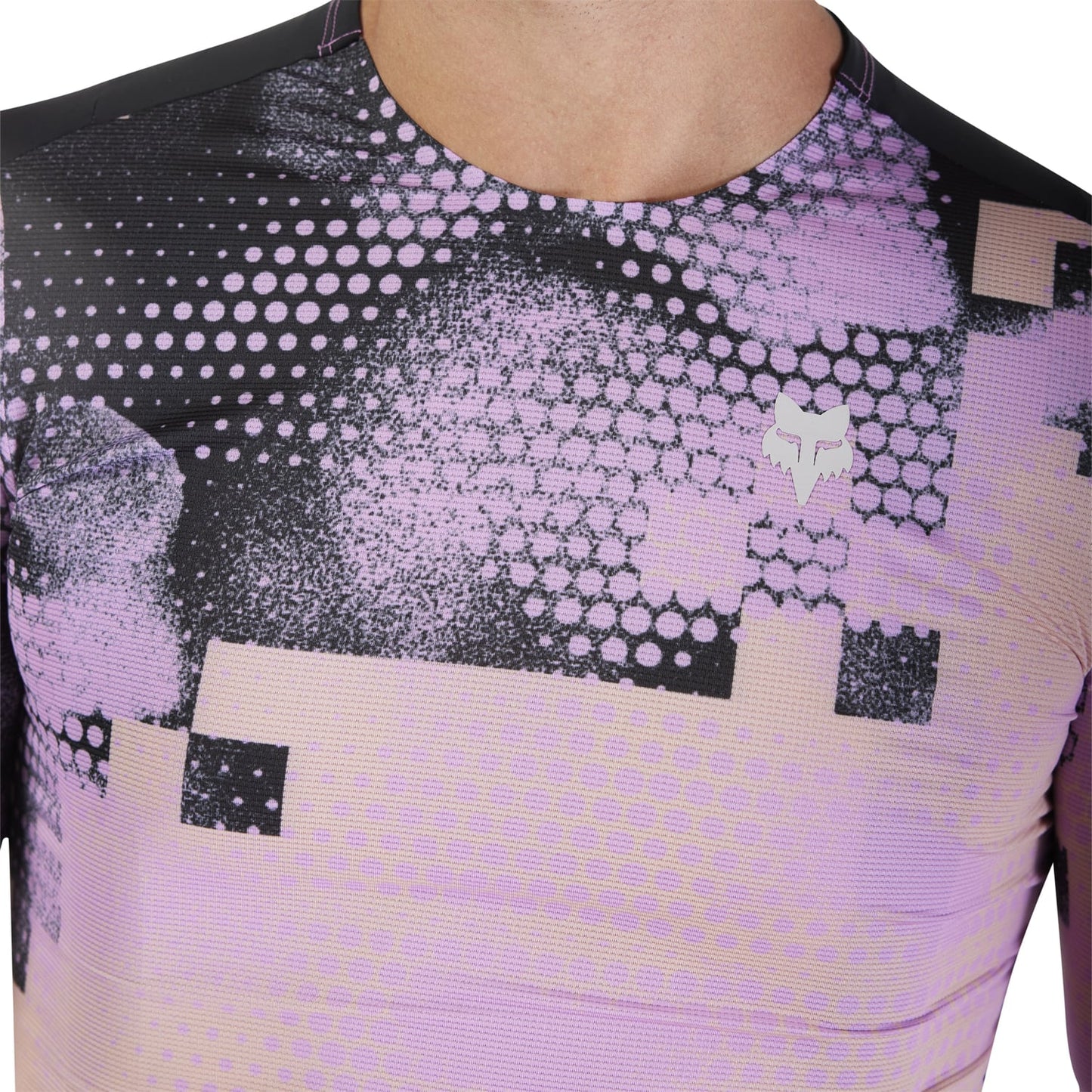 Maillot FOX FLEXAIR ASCENT PULSE Manches Courtes Noir/Rose 2025