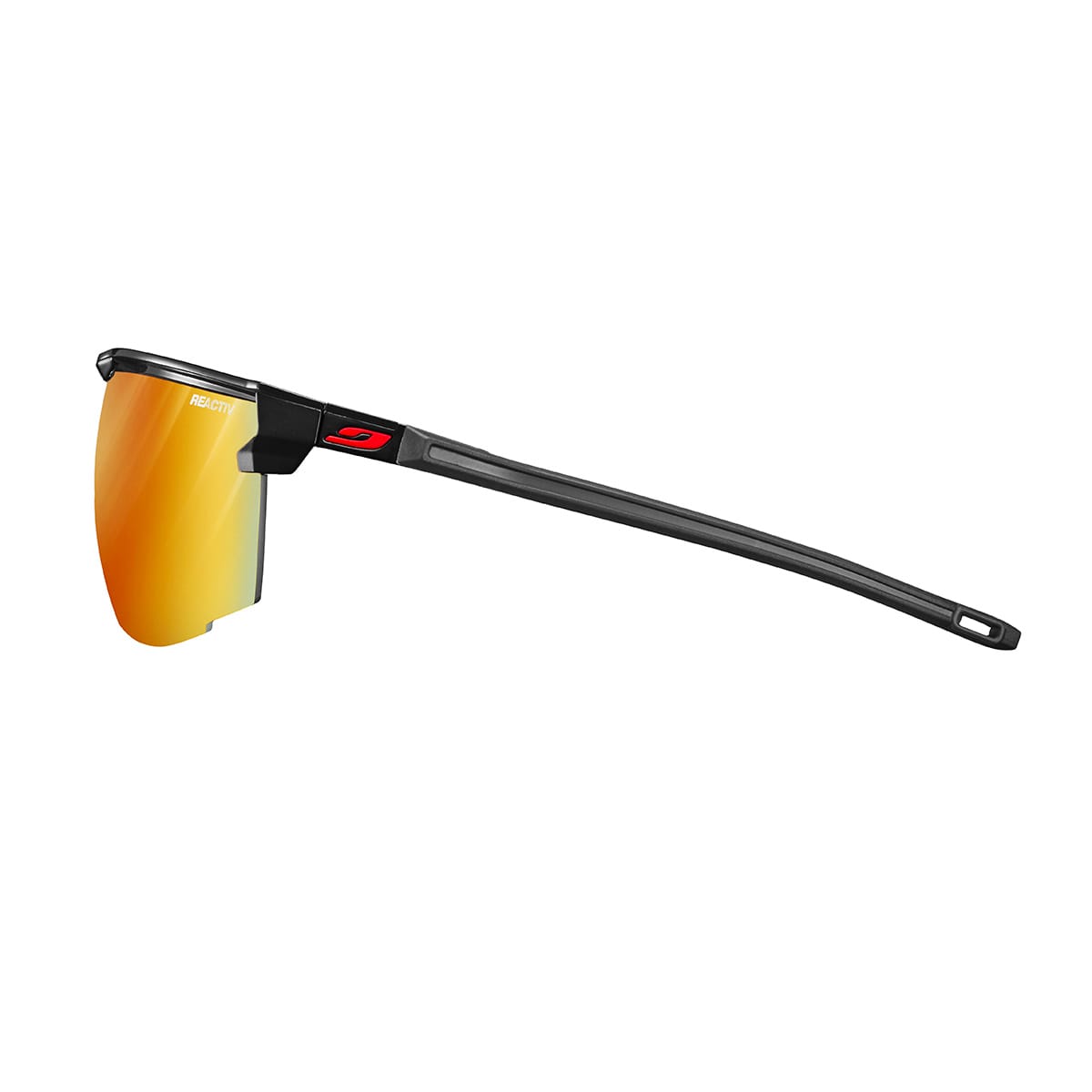 Lunettes JULBO ULTIMATE Noir/Rouge Reactiv Light Amplifer Photochromique