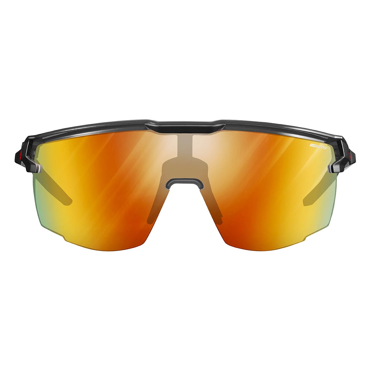 Lunettes JULBO ULTIMATE Noir/Rouge Reactiv Light Amplifer Photochromique
