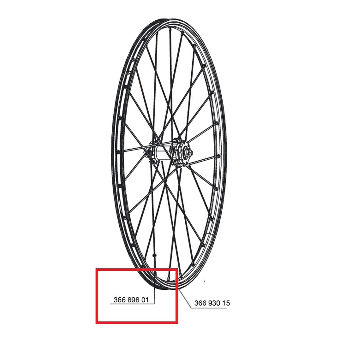 Kit 12 Rayons Av/Ar MAVIC CROSSONE/CROSSRIDE 26" 264mm