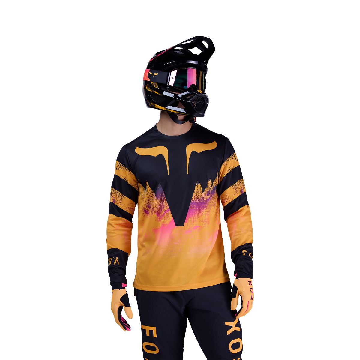 Maillot FOX RANGER KAIROS Manches Longues Noir/Orange