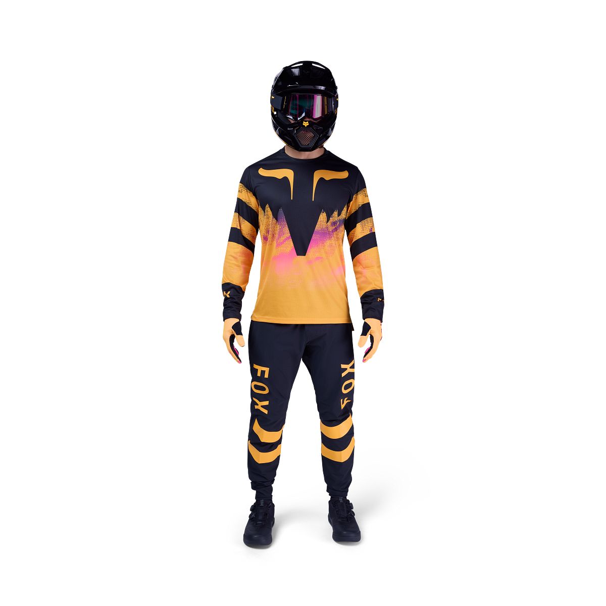 Maillot FOX RANGER KAIROS Manches Longues Noir/Orange