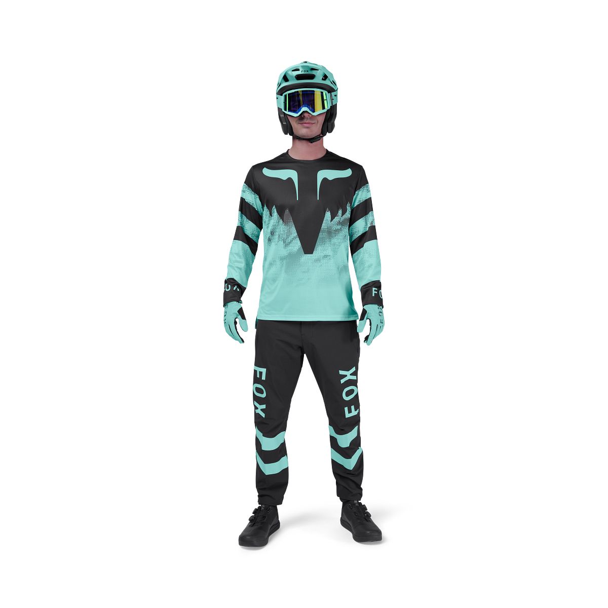 Maillot FOX RANGER KAIROS Manches Longues Noir/Bleu