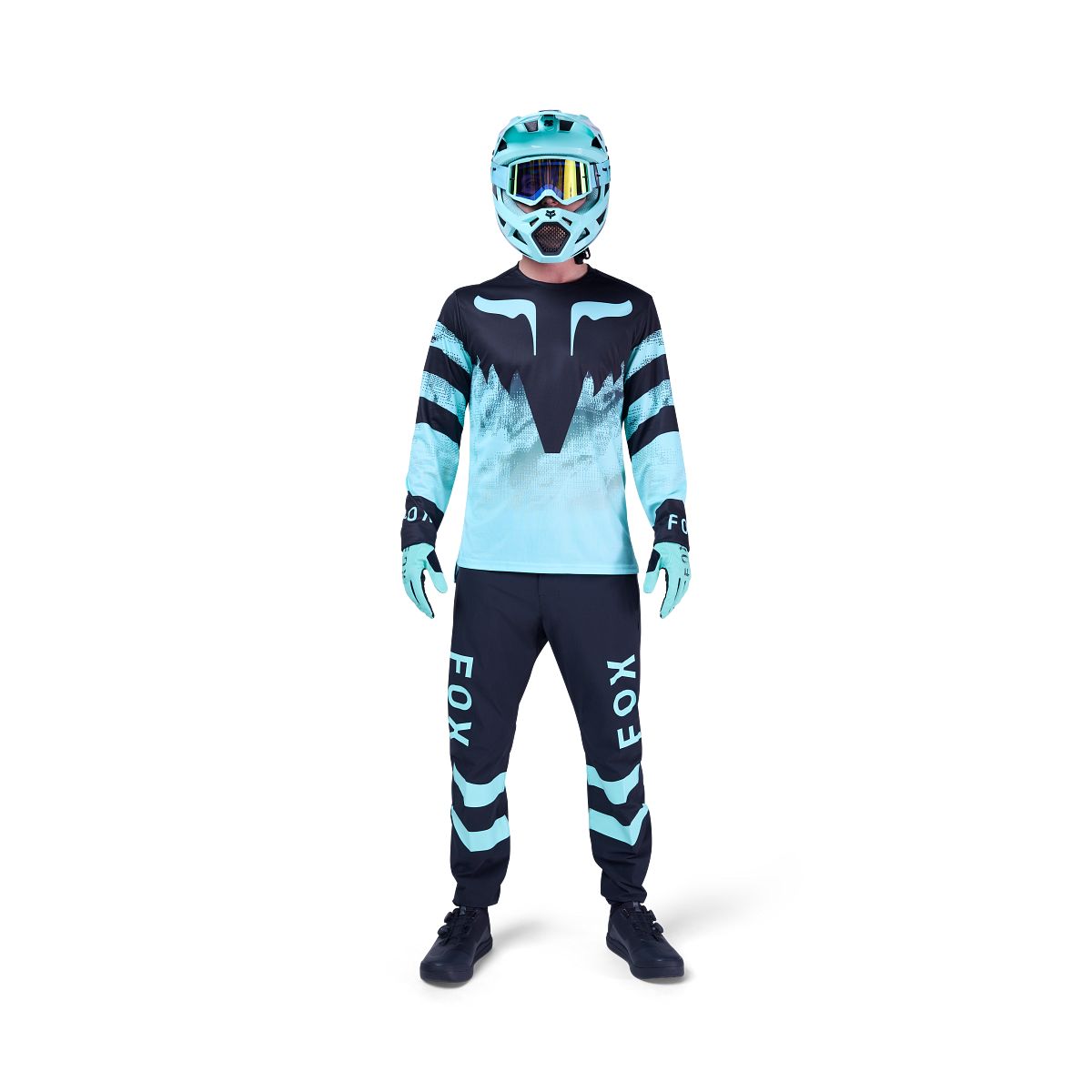 Maillot FOX RANGER KAIROS Manches Longues Noir/Bleu