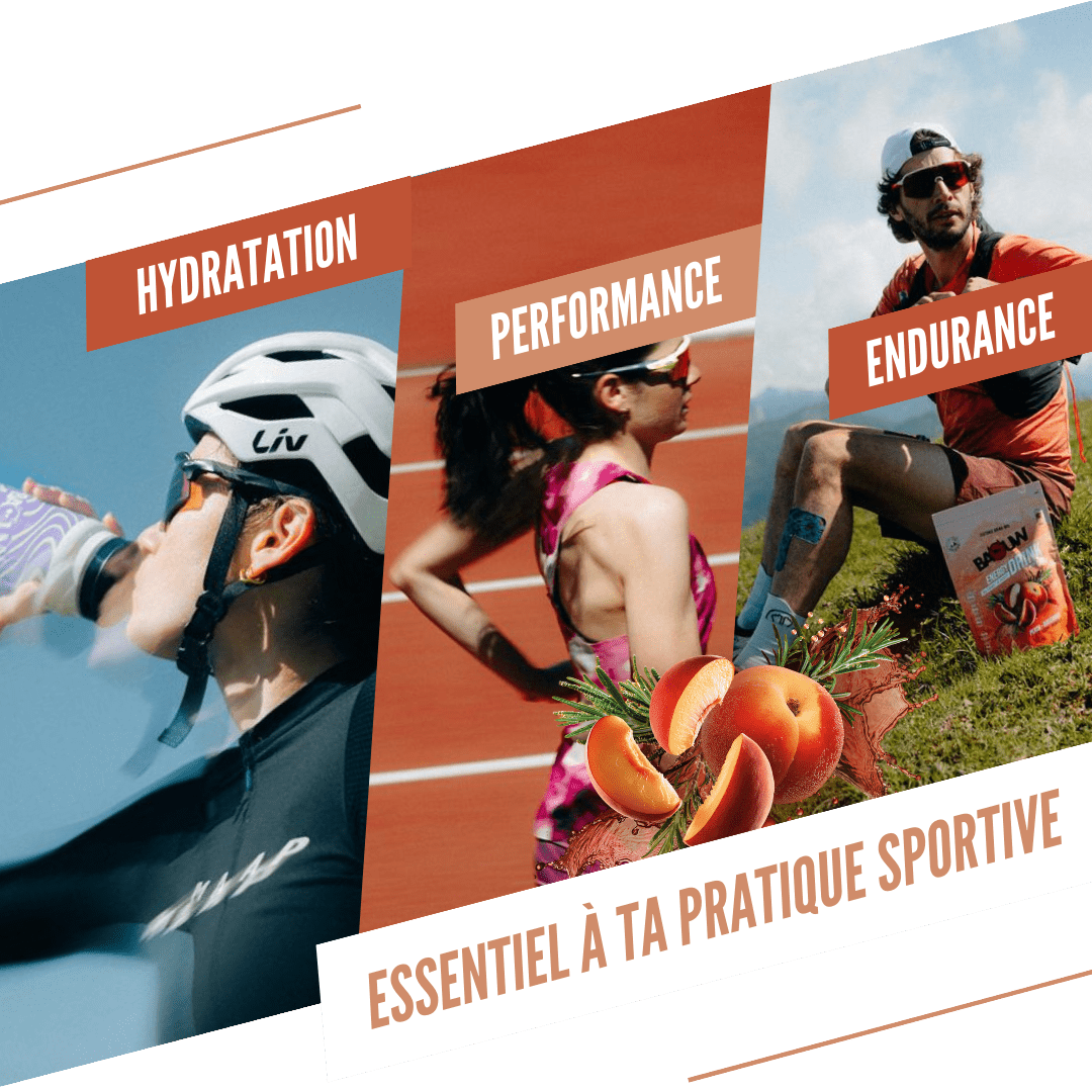 Boisson Énergétique BAOUW ISOTONIC (585g) Pêche Romarin