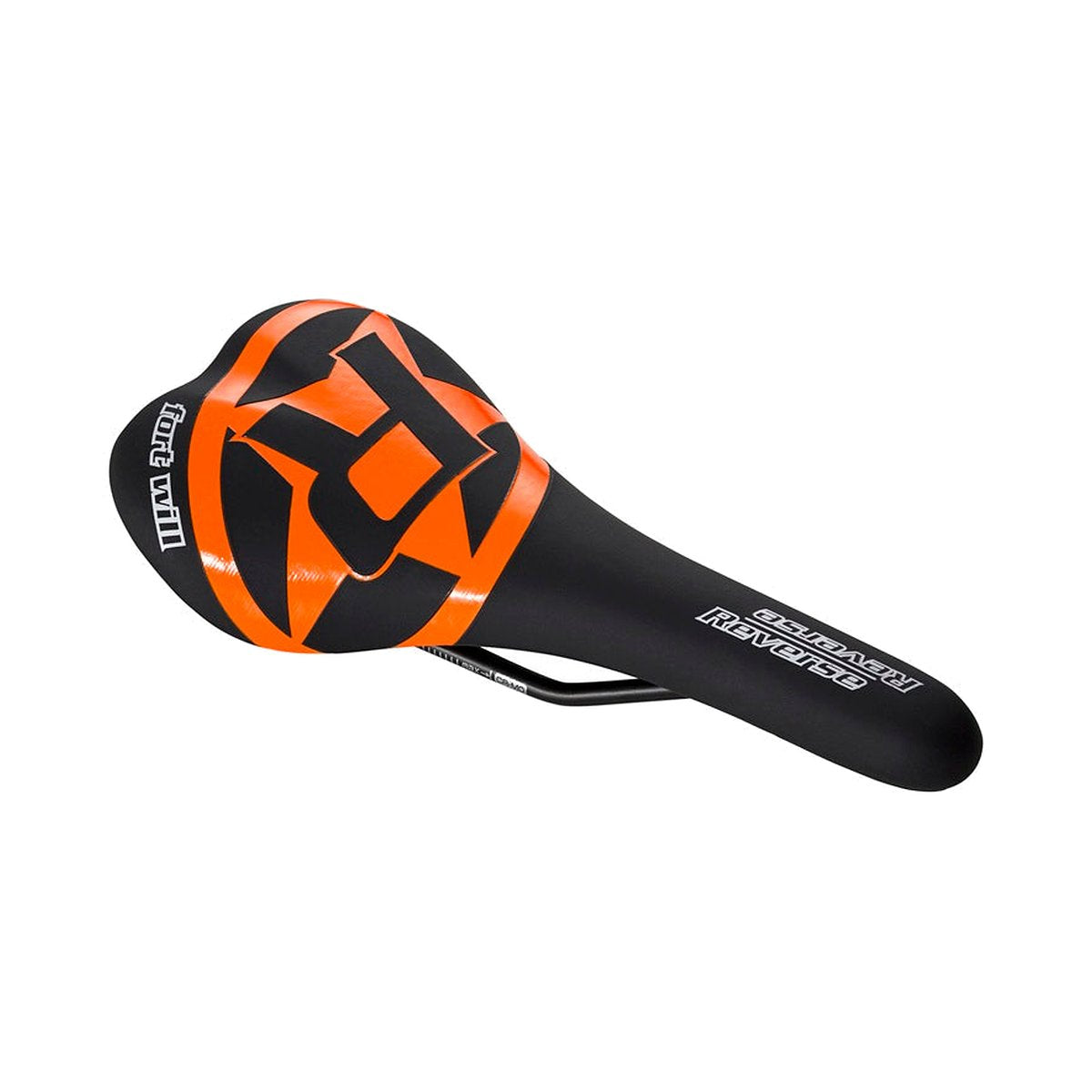 Selle REVERSE COMPONENTS FORT WILL STYLE Rails CrMo Noir/Orange