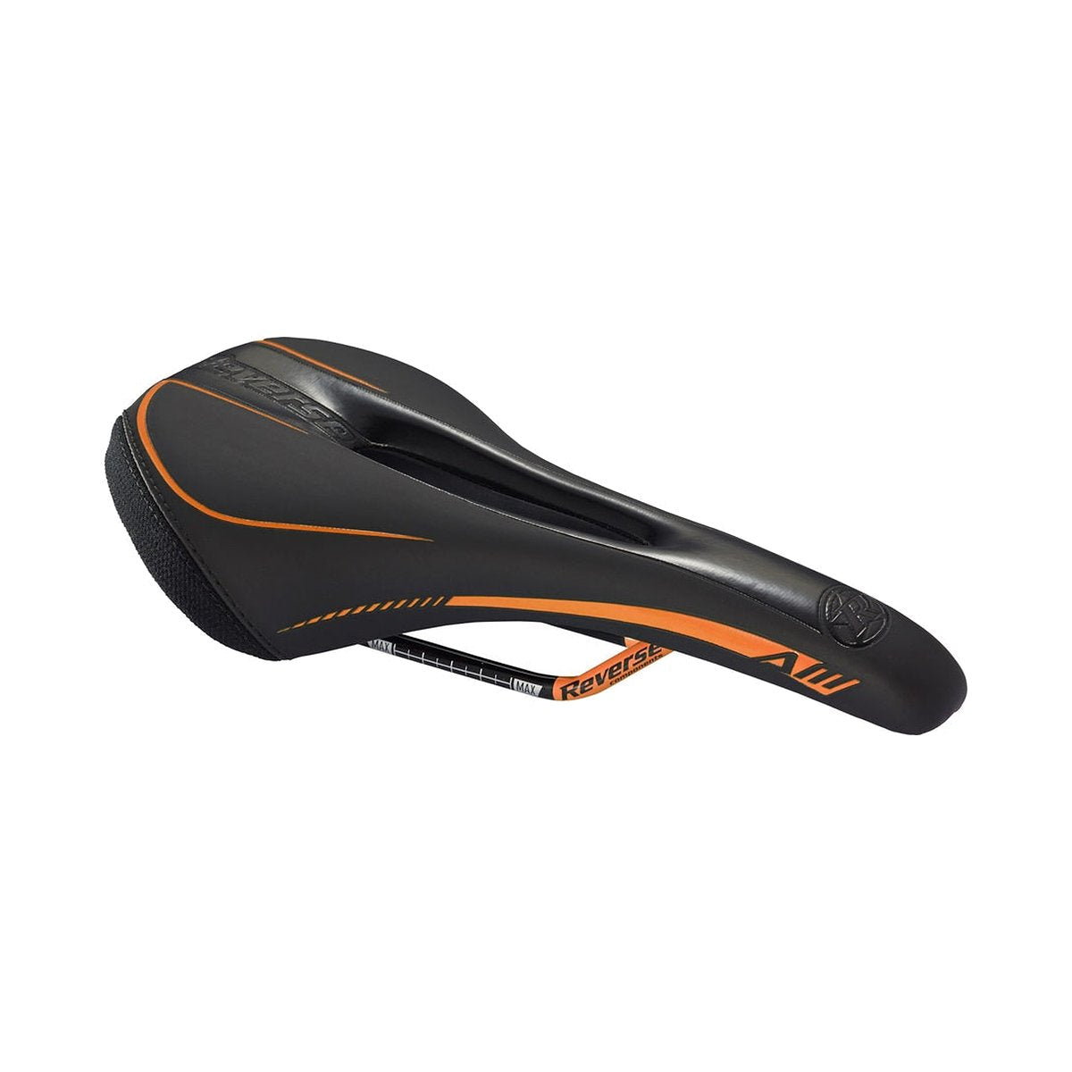 Selle REVERSE COMPONENTS AM ERGO Rails CrMo Noir/Orange