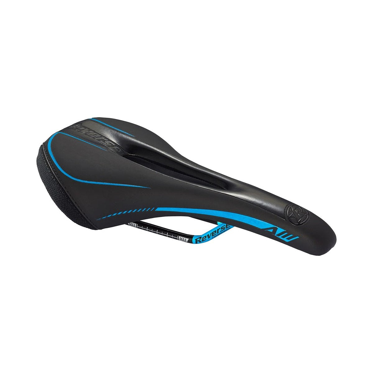 Selle REVERSE COMPONENTS AM ERGO Rails CrMo Noir/Bleu