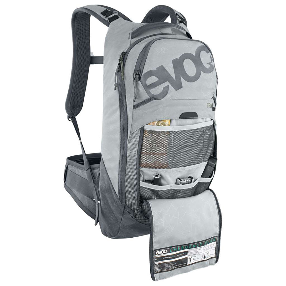 Sac à Dos avec Dorsale EVOC TRAIL PRO 10L Gris