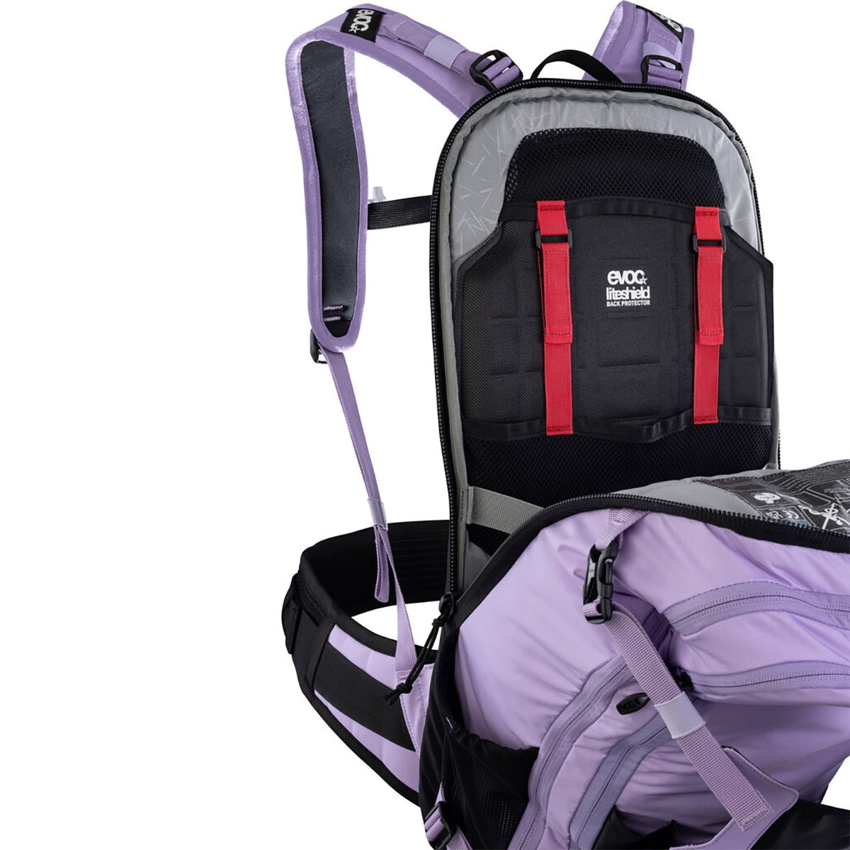 Sac à Dos avec Dorsale EVOC TRAIL E-RIDE 20L Rose