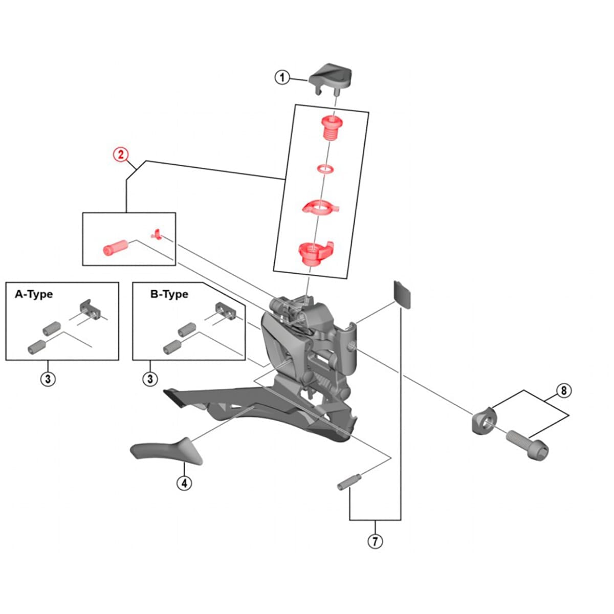 Kit de Fixation et d Ajustement de Cable de Derailleur Avant SHIMANO U Probikeshop