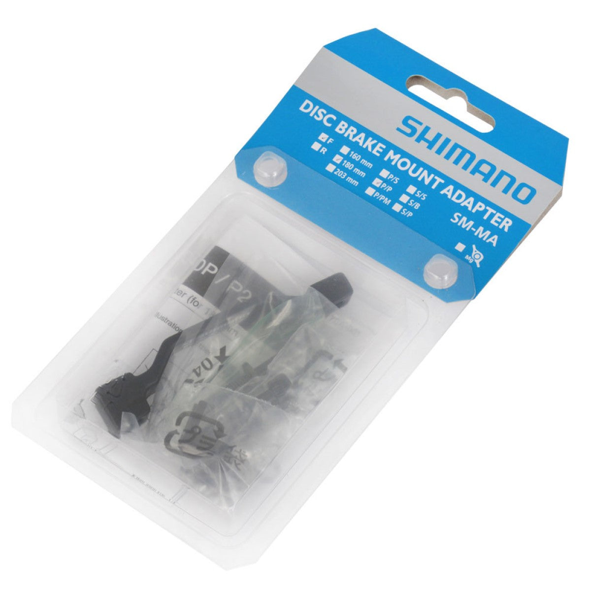 Adaptateur Étrier Avant/Arrière PM/PM SHIMANO (+20 mm) 180 mm