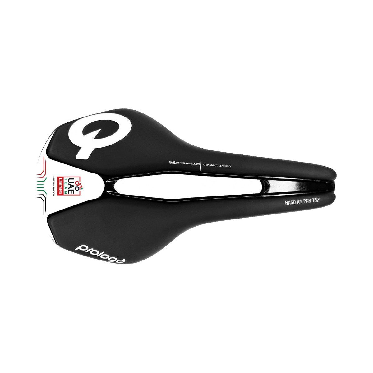 Selle PROLOGO NAGO R4 PAS 137mm Rails Tirox Noir/Blanc UAE