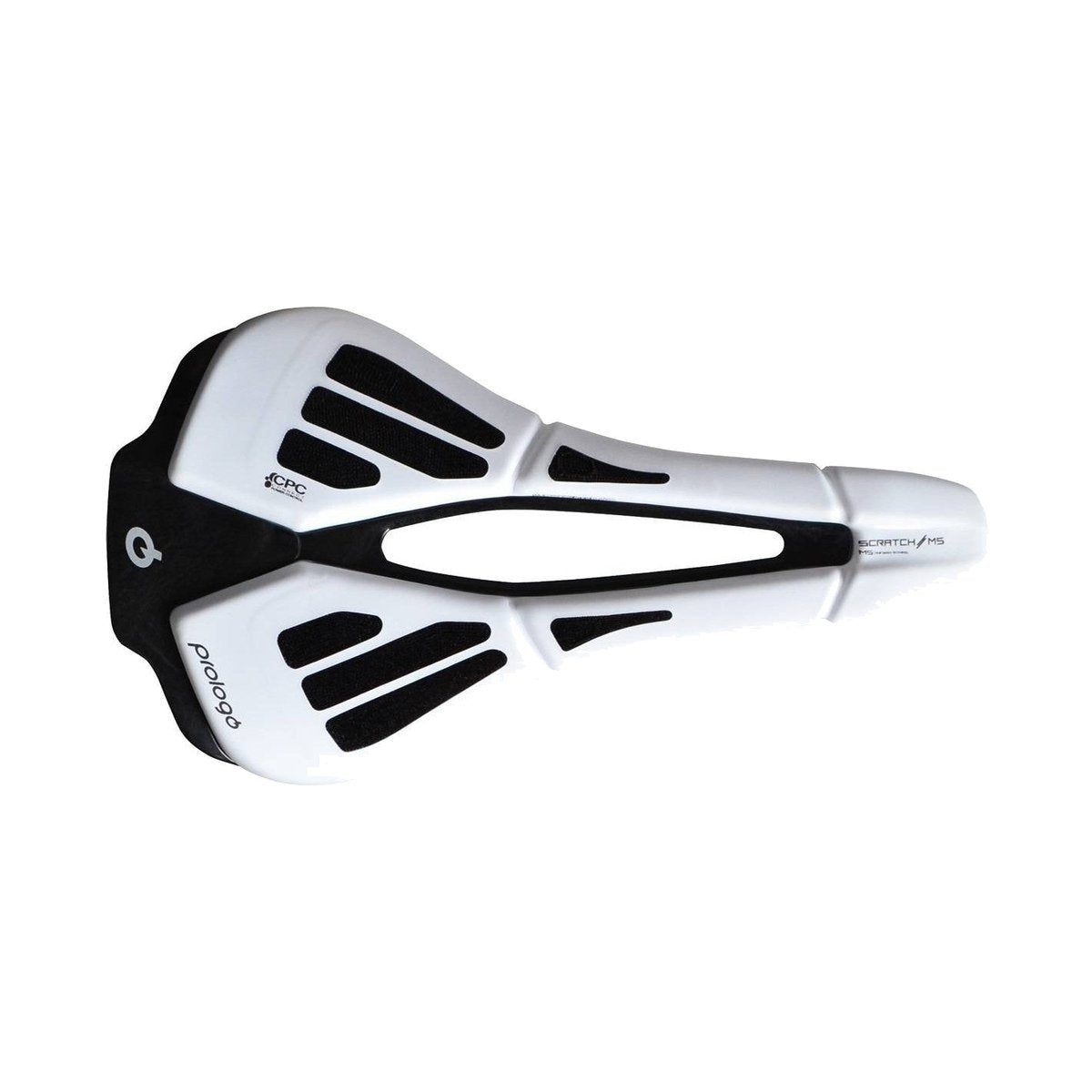 Selle PROLOGO SCRATCH M5 PAS CPC Rails Tirox Blanc