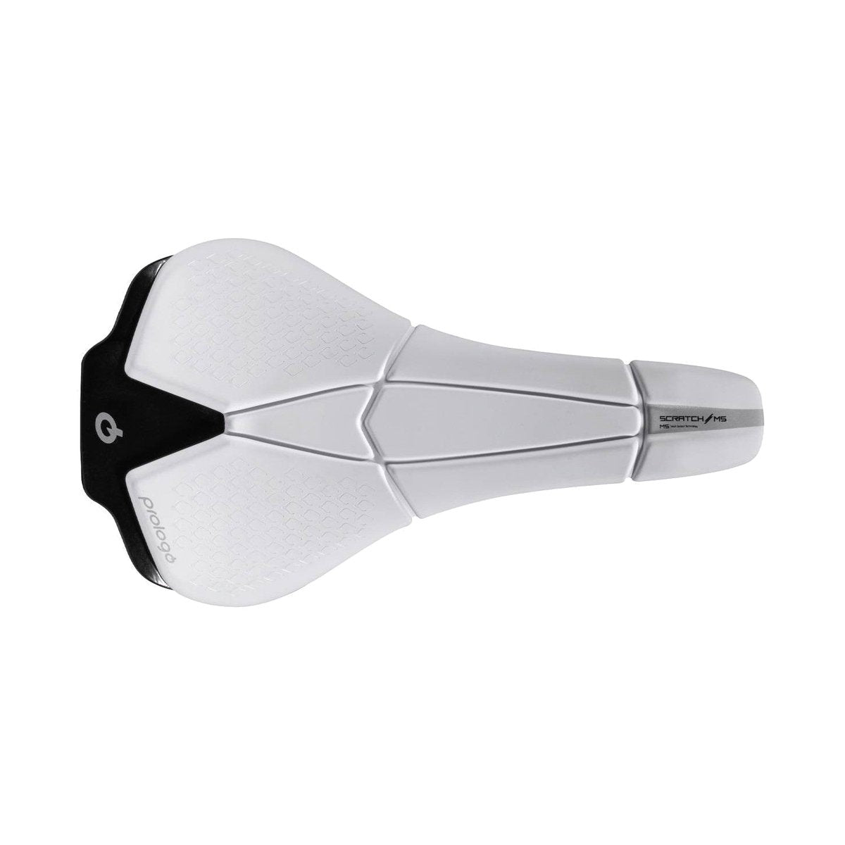 Selle PROLOGO SCRATCH M5 Rails Carbone largeur 140mm Blanc