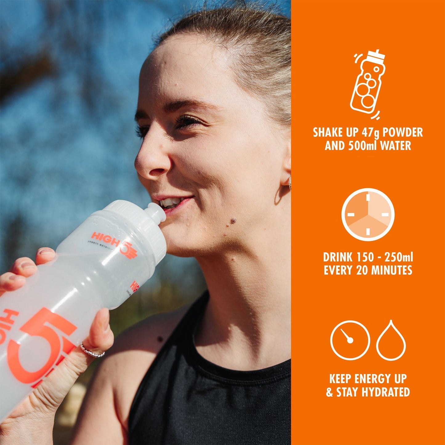 Boisson Énergétique HIGH5 ENERGY DRINK (2.2kg) Orange