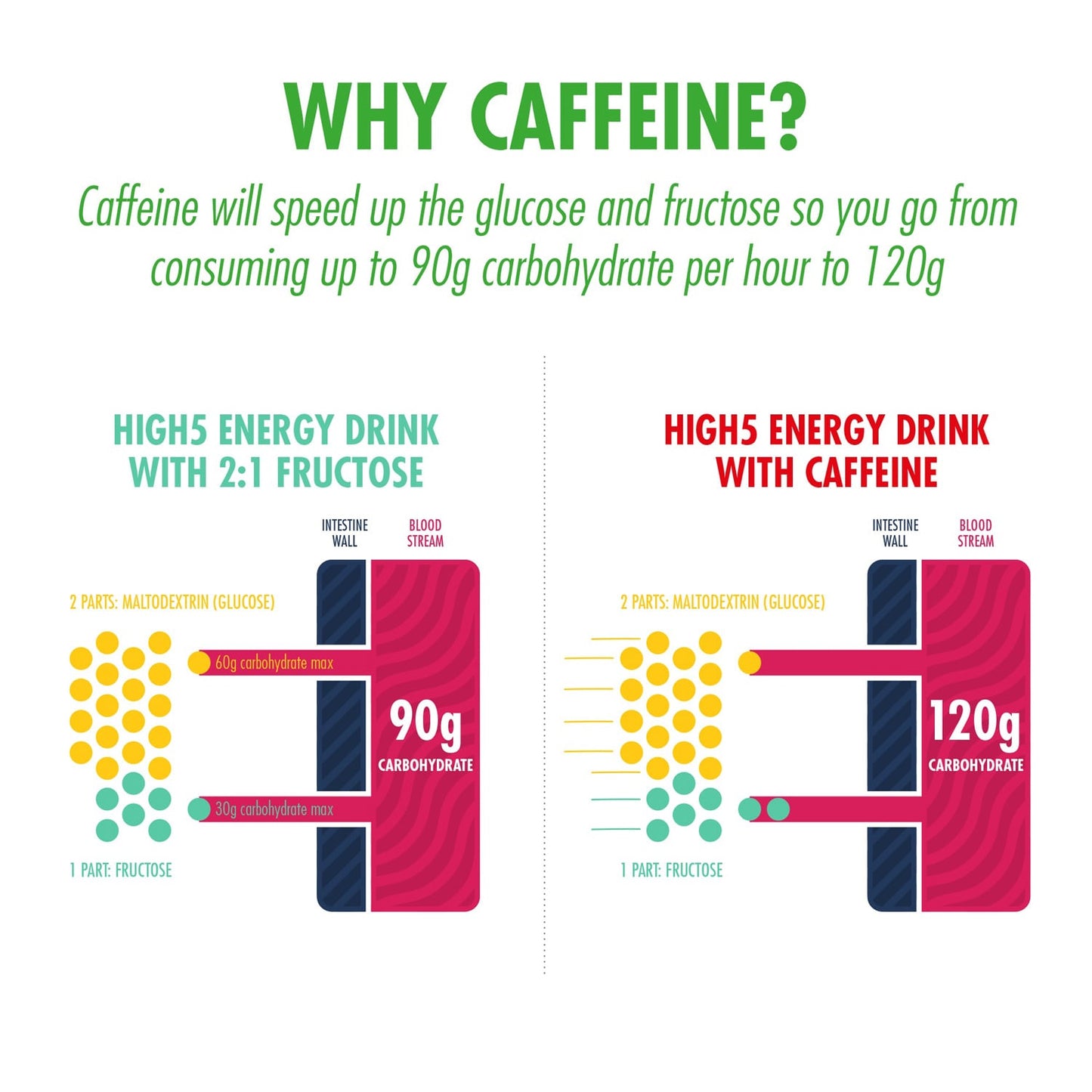 Boisson Énergétique HIGH5 ENERGY DRINK CAFFEINE HIT (1.4kg) Citron