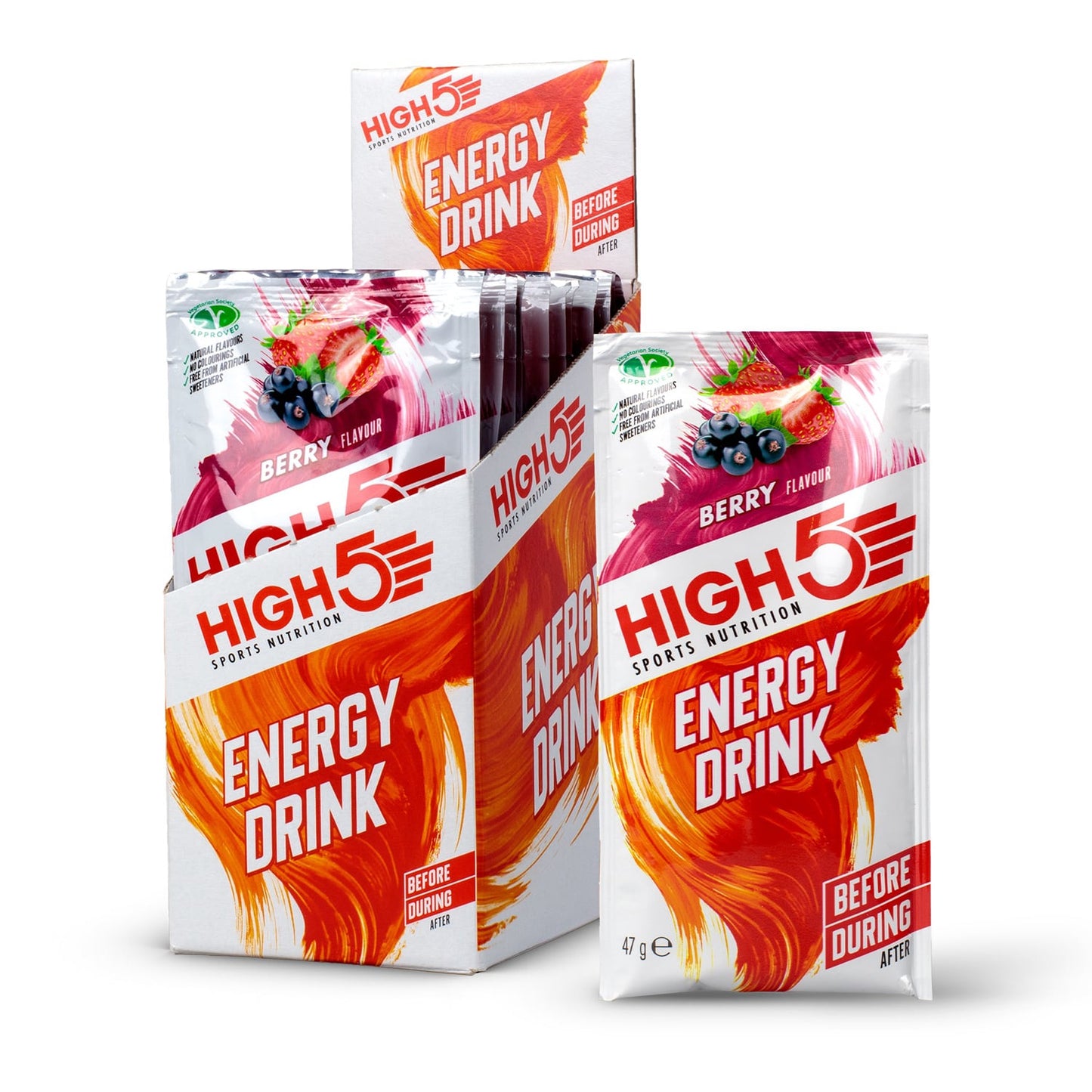 Boisson Énergétique HIGH5 ENERGY DRINK (47g) Fruits Rouge