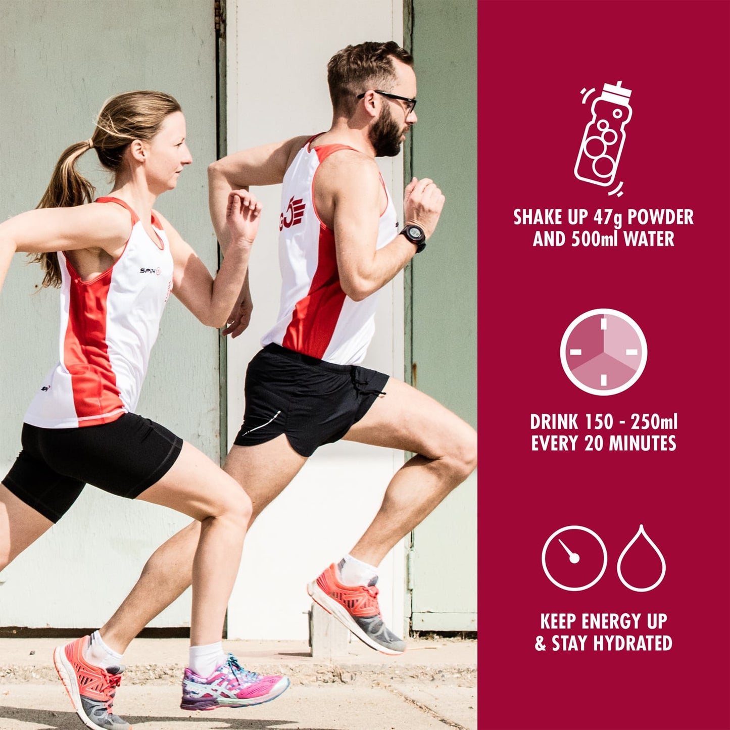 Boisson Énergétique HIGH5 ENERGY DRINK PROTEIN (47g) Fruits Rouge
