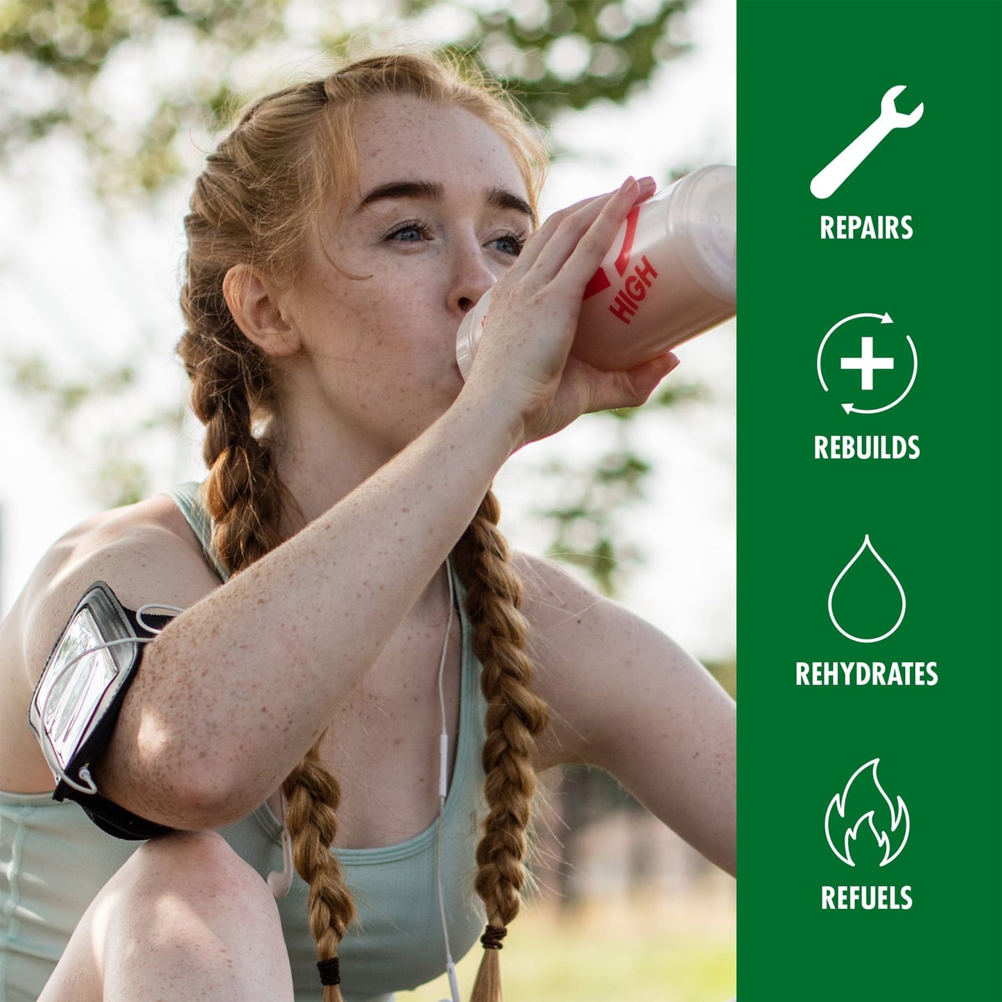 Boisson de Récupération HIGH5 PLANT-BASED RECOVERY DRINK (1.6kg) Chocolat