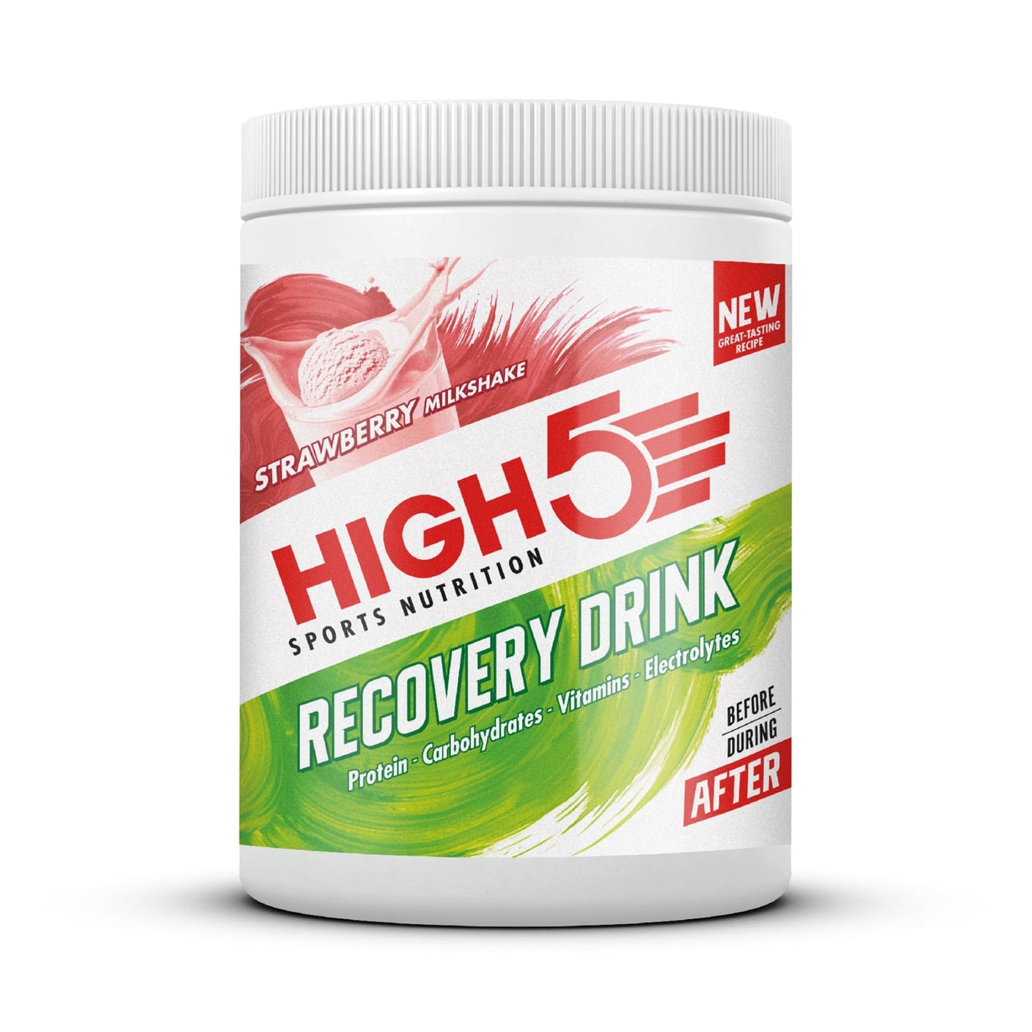 Boisson de Récupération HIGH5 RECOVERY DRINK (450g) Fraise Milkshake