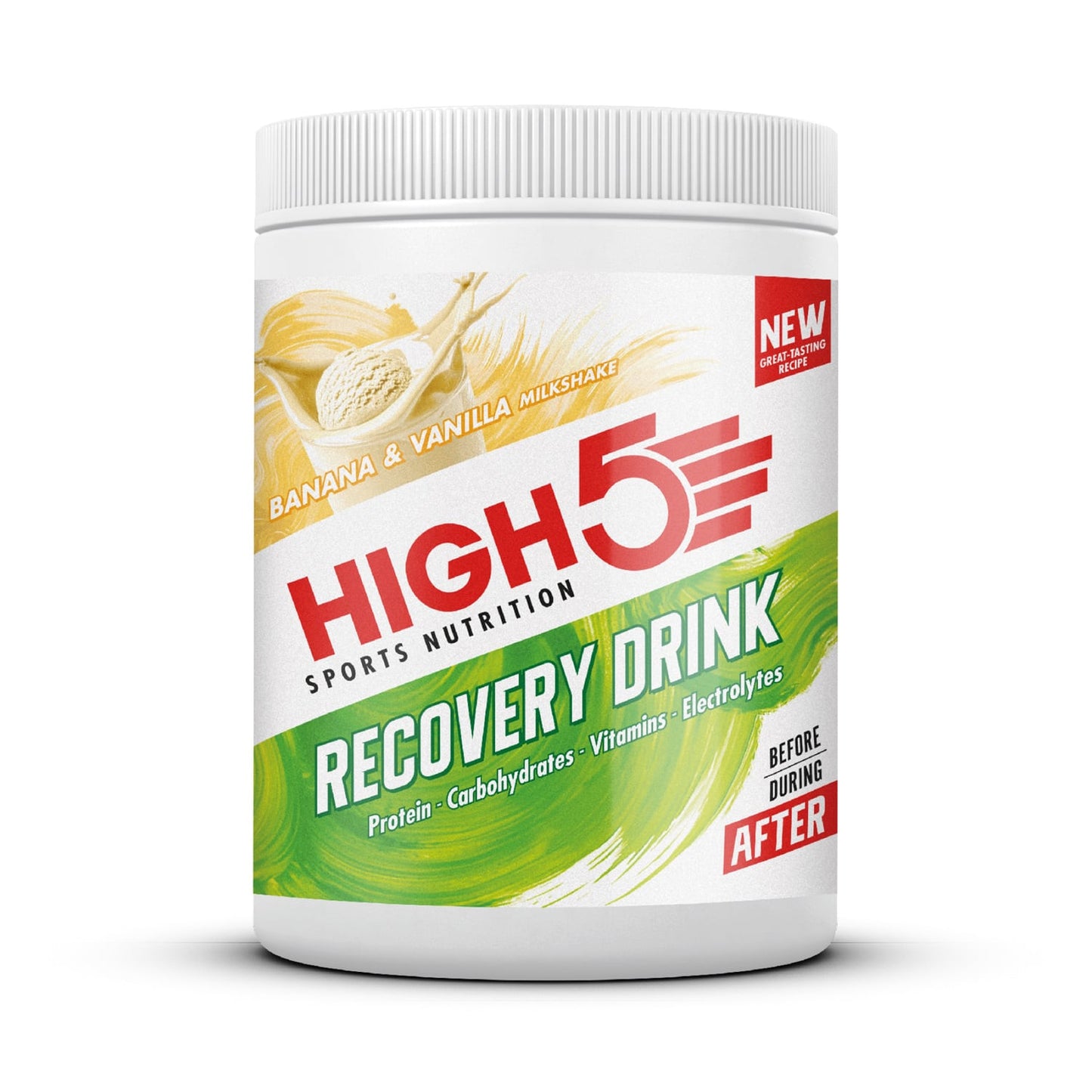 Boisson de Récupération HIGH5 RECOVERY DRINK (450g) Banane Vanille Milkshake