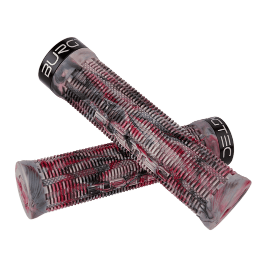 Grips BURGTEC THE BARTENDER PRO GREG MINNAAR SIGNATURE Lock-On Noir/Rouge