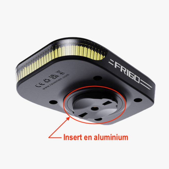 Éclairage Avant RAVEMEN FR 160 - Garmin/Wahoo