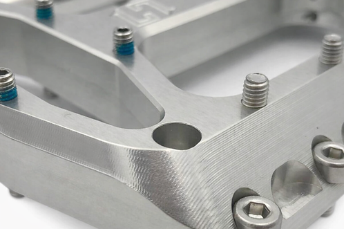 Pédales Plates HXR COMPONENTS AXE ACIER Brut