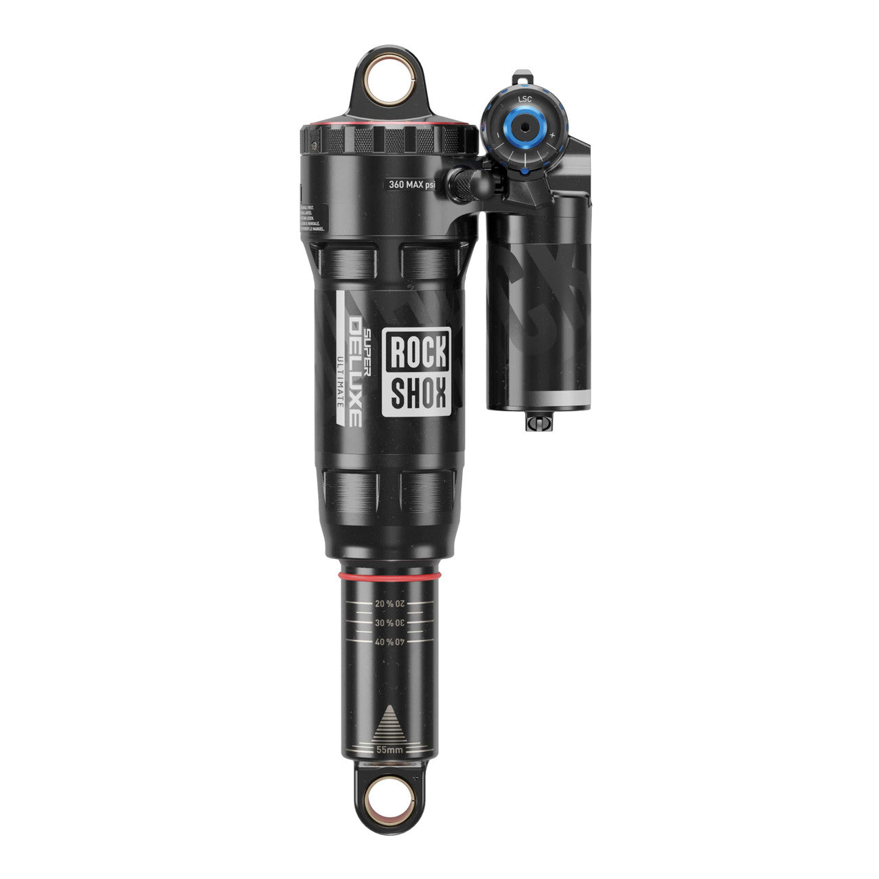 Amortisseur ROCKSHOX SUPER DELUXE ULTIMATE RC2T HBO DEBONAIR+ Linear XL sur Roulement pour Santa Cruz