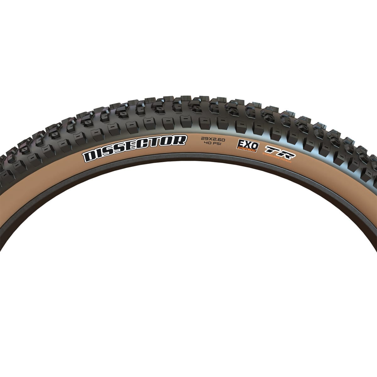 Pneu MAXXIS DISSECTOR 29x2.60 WT Exo Tubeless Ready Souple Tanwall