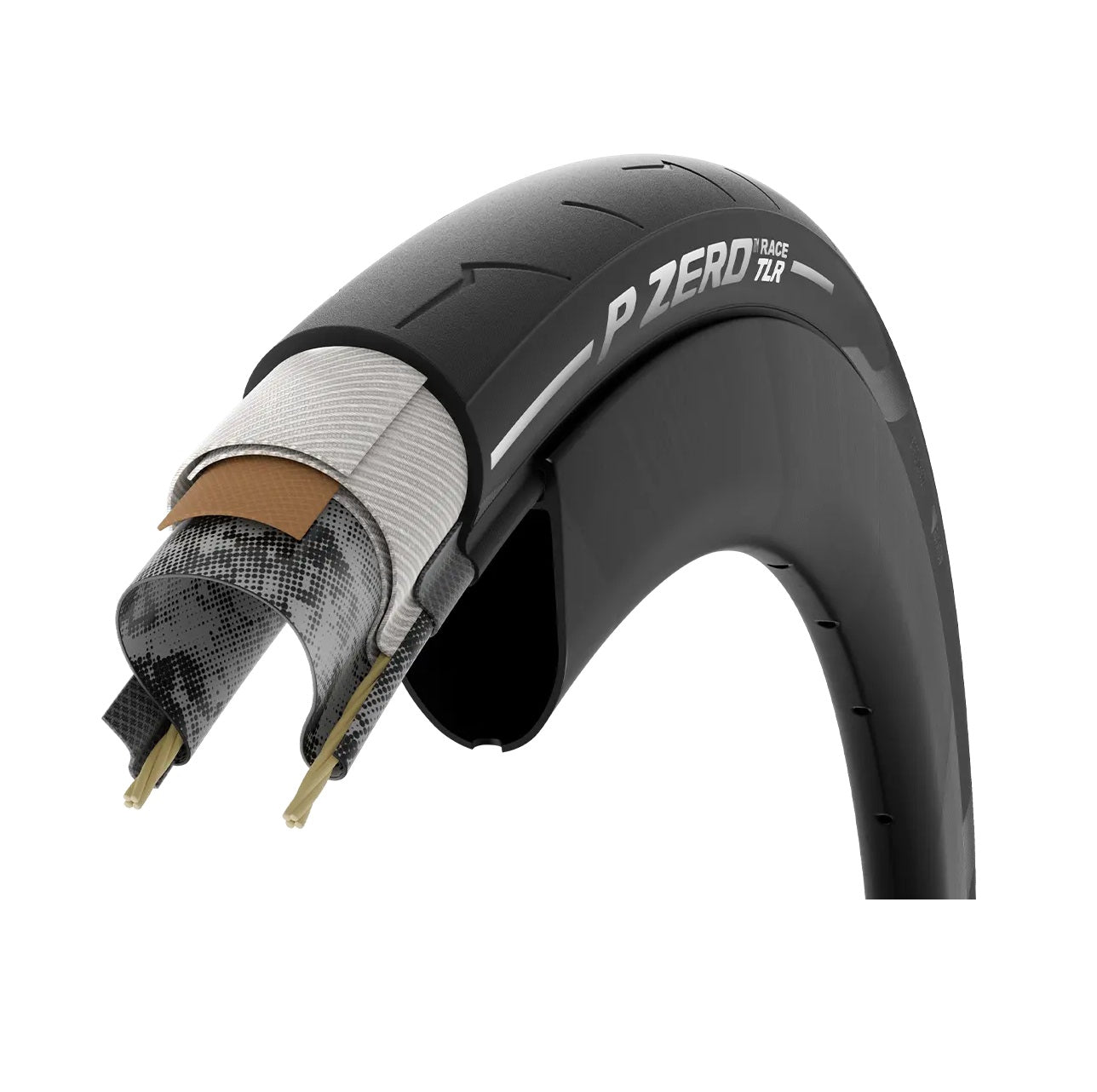Pneu PIRELLI P ZERO RACE TLR 700c Tubeless Ready Blanc