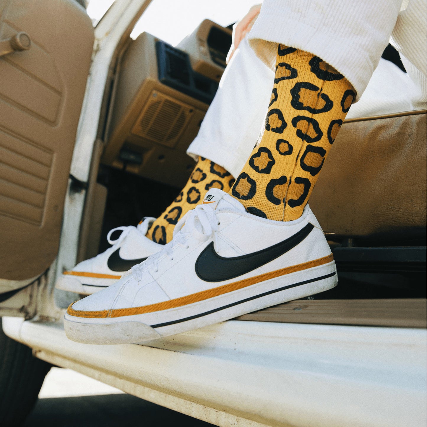 Chaussettes MERGE4 LEOPARD PRINT JUNGLE CAT