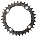 Plateau Narrow-wide QUARKZMAN Pour Vélo De Route - Compatible 8 à 12 Vitesses, 110 BCD, Diamètre 151.86 Mm (5.98") - Noir, Alliage Aluminium CNC - 1