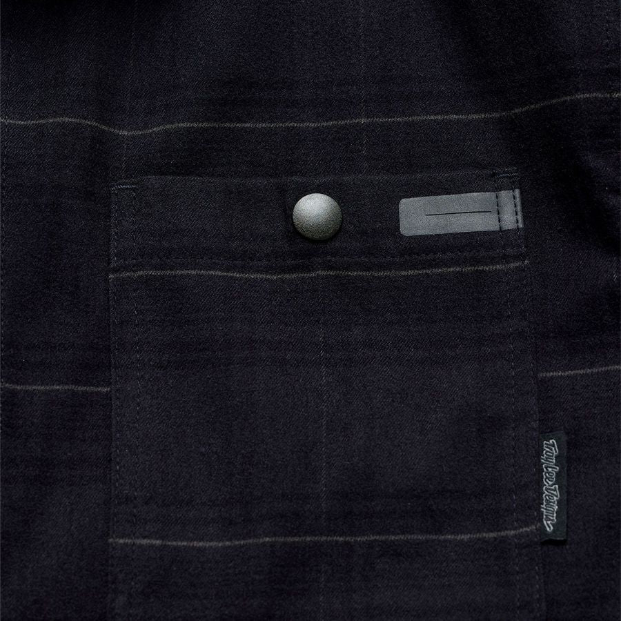 Chemise Technique TROY LEE GRIND DESIGNS FLANNEL PLAID Carbon
