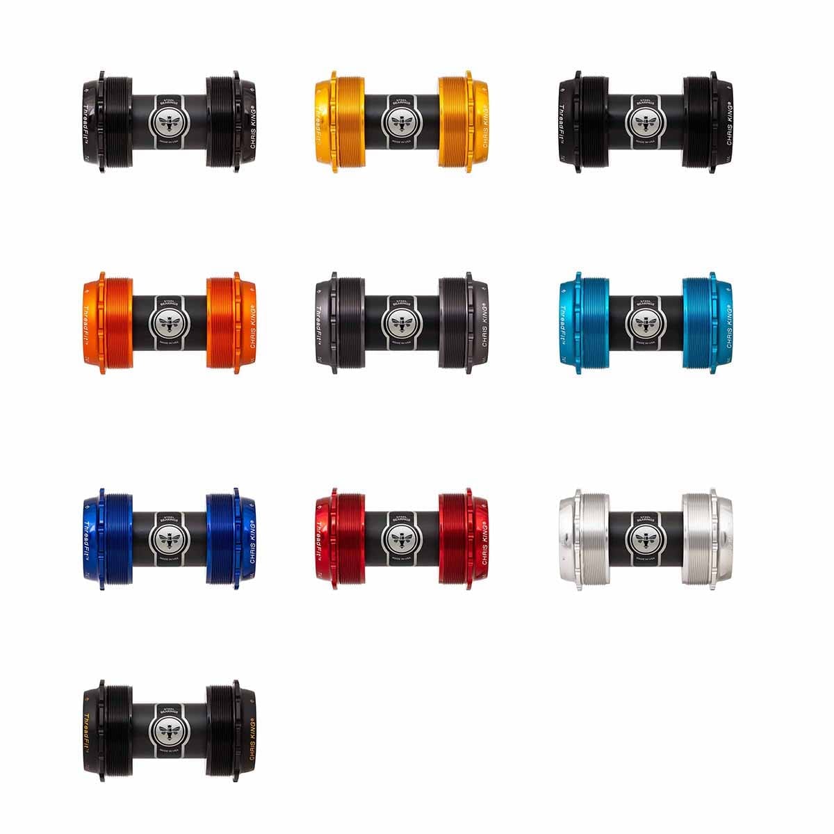 Boîtier de Pédalier CHRIS KING ThreadFit T47 24x 68/73 mm Noir