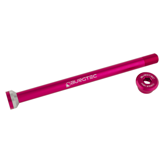 Axe de Roue Arrière BURGTEC 171mm pour Cadres Transition Rose
