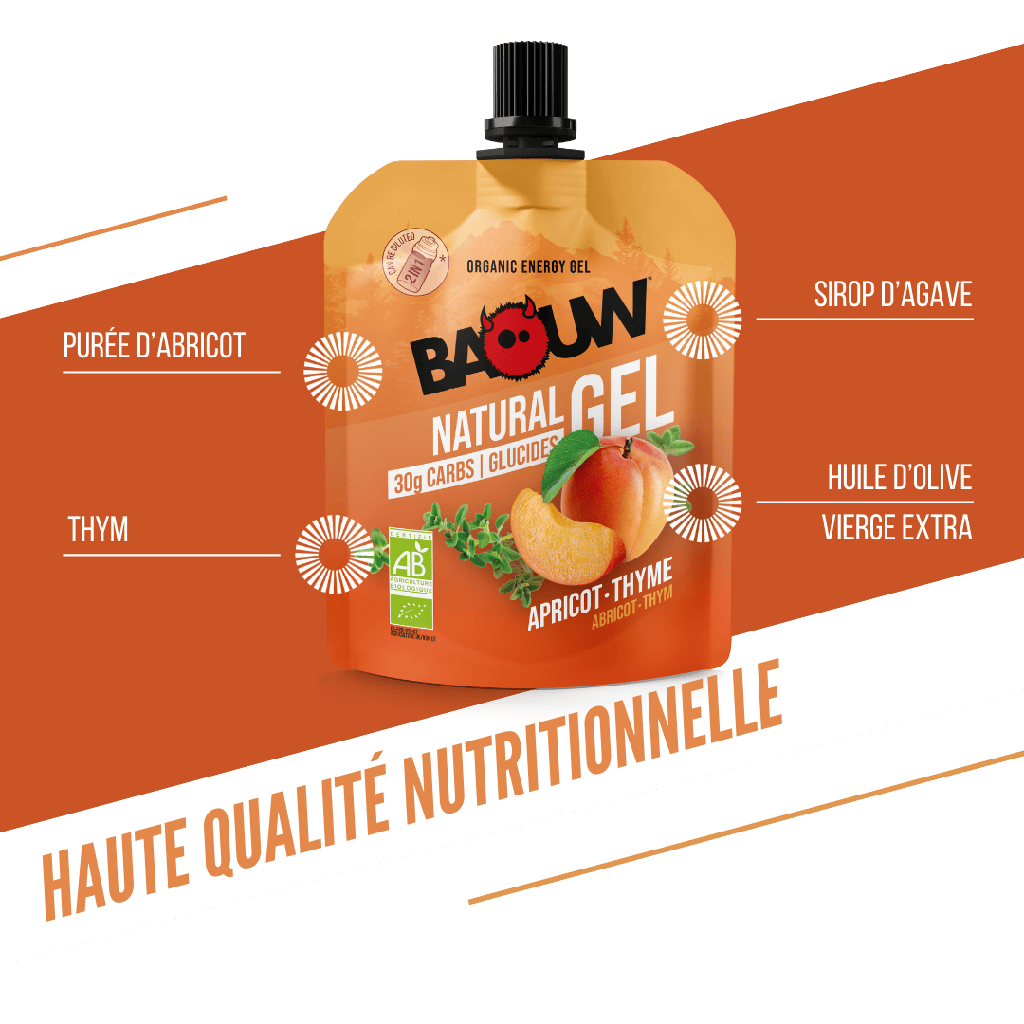 Gel Énergétique BAOUW BIO Abricot-Thym (85g)