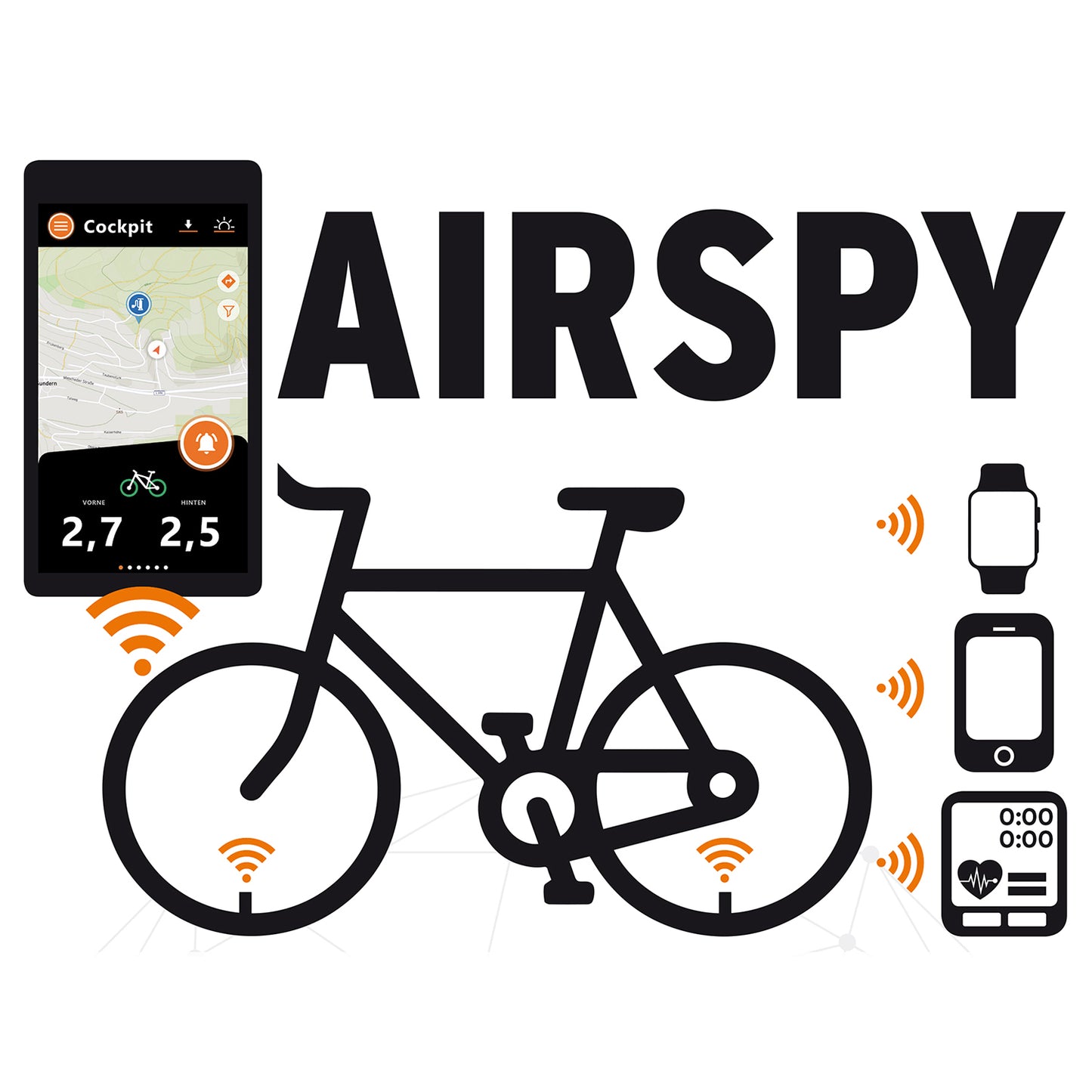 Contrôleur de Pression Digital SKS GERMANY AIRSPY Schrader (x2)