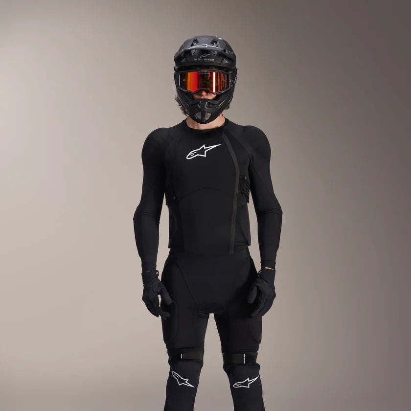 Gilet de Protection ALPINESTARS A-IMPACT PLASMA Manches Longues Noir/Blanc