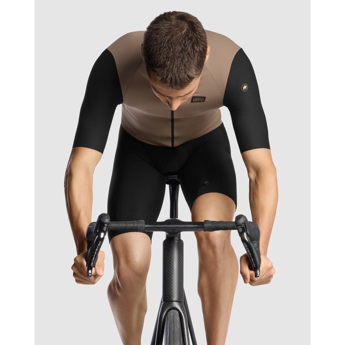 Maillot ASSOS EQUIPE RS S11 Manches Courtes Noir/Beige