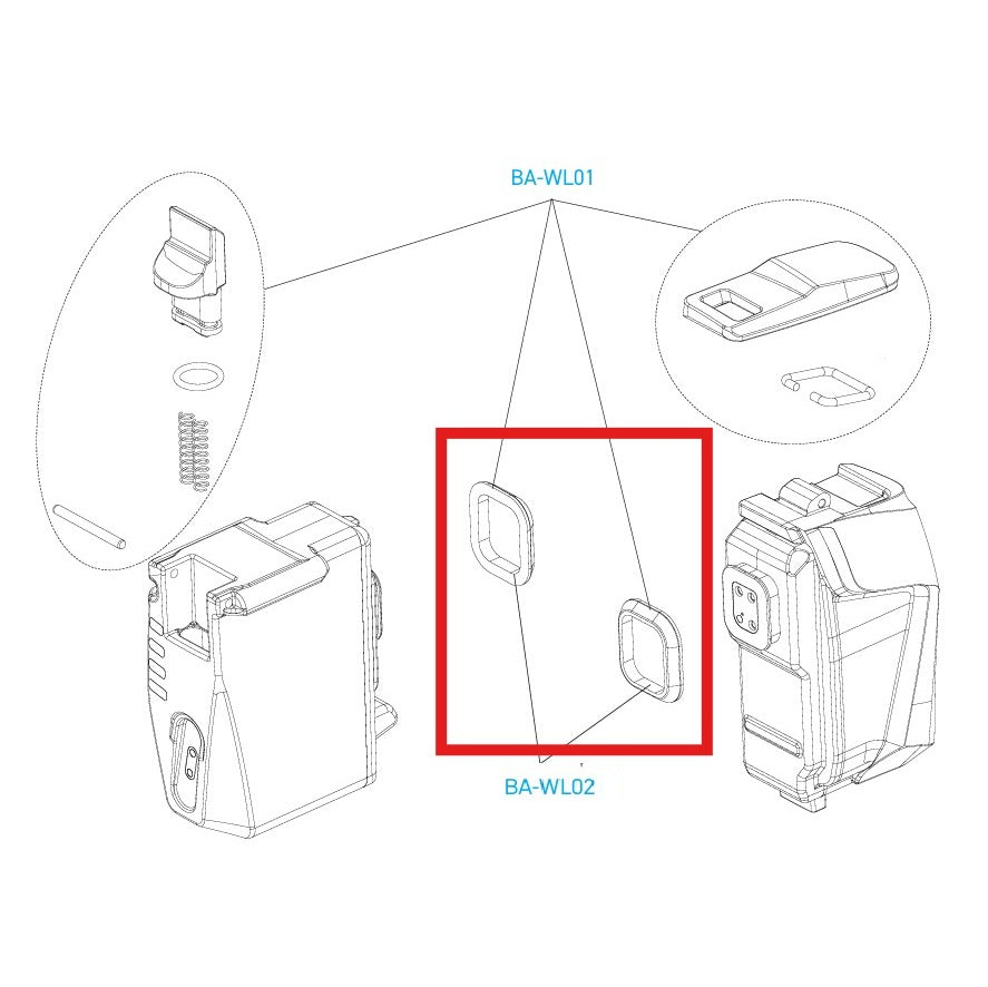 Joints de Batterie CAMPAGNOLO pour Dérailleurs Avant / Arrière SUPER RECORD 12V WRL