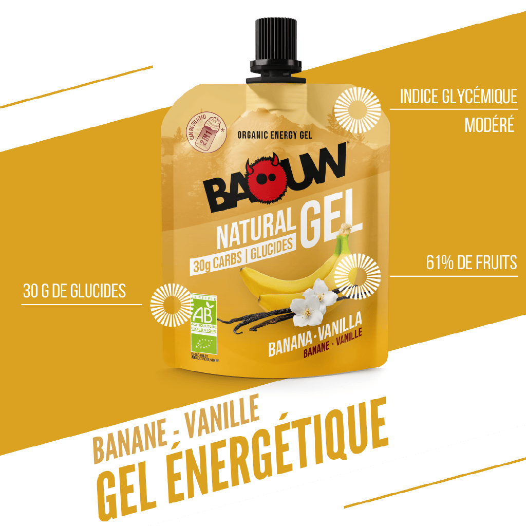 Gel Énergétique BAOUW BIO Banane-Vanille (85g)