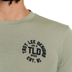 Maillot TROY LEE DESIGNS SKYLINE RIDE STAMPS Manches Courtes Sage